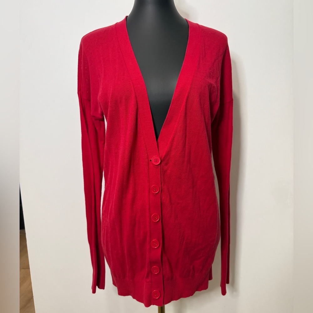 Express Vivid‎ Red Women's Cardigan